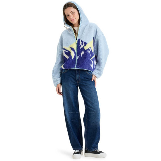 Roxy Γυναικεία ζακέτα Chloe Kim Print Polar - Polar Fleece Full Zip Hoodie